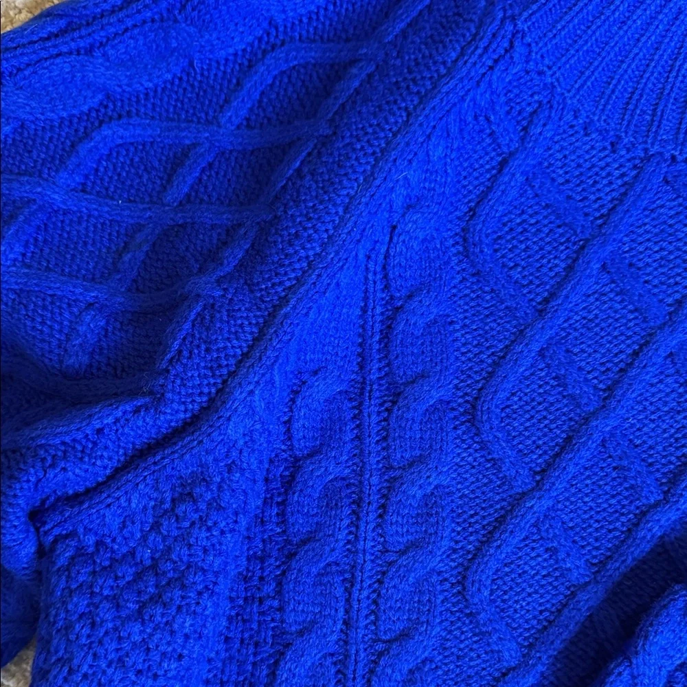 Lush Royal Blue Knit Sweater - Picture 4 of 4